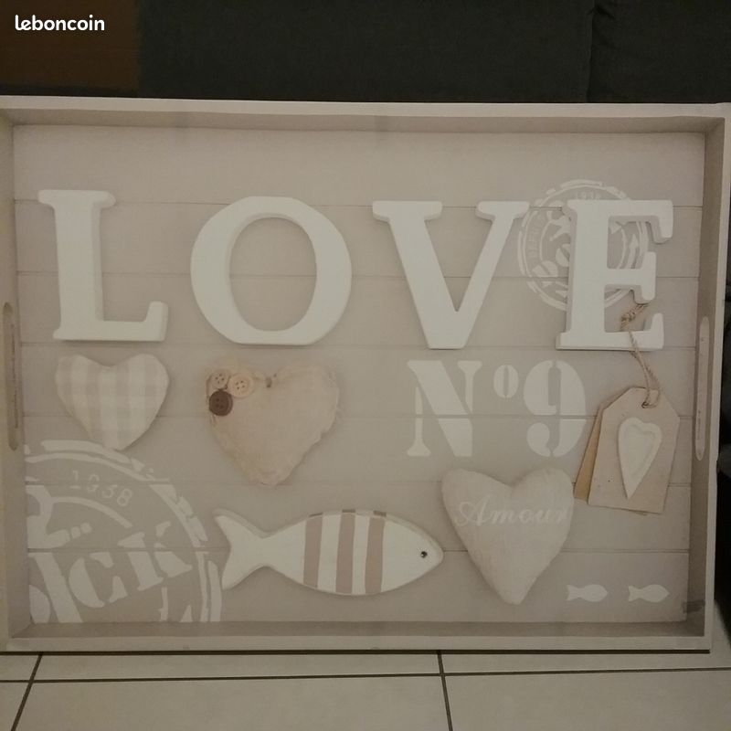 Toile cadre love relief - Décoration