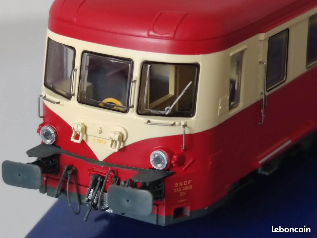 Ree Modeles MB231 Autorail X 2900, 1ère Classe, Rouge Et Creme Toit Rouge Toulouse Sncf