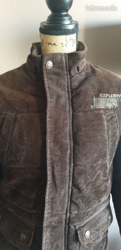Veste garçon velours marron (image 3)