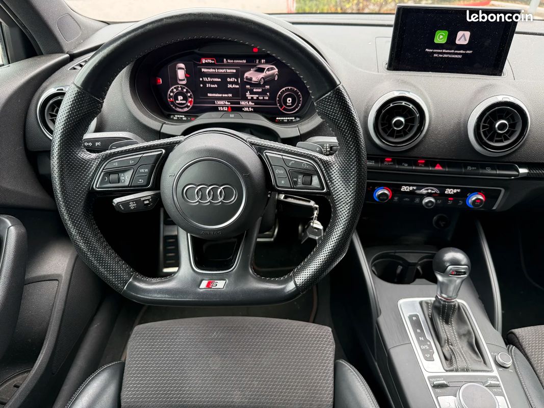 Audi S3 8v2 2.0 TFSI 310cv quattro Pack CARBON Noir panthere (image 33)