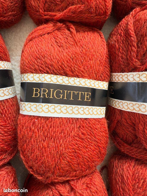 10 Pelotes De Laine Coton/Acrylique Marron - Marque 3 Suisses - Neuf Pour Tricot