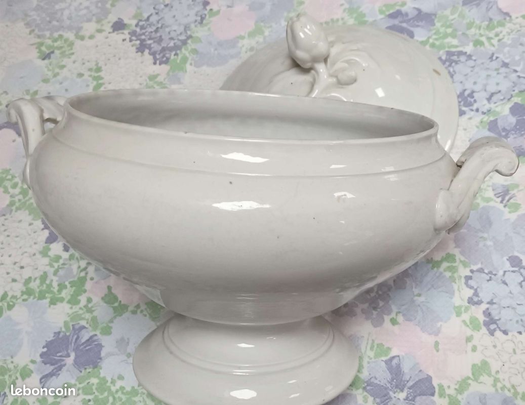 Soupière blanche ancienne (image 5)