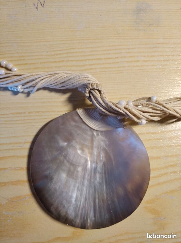 collier coquillage or May Bohème collier coquillage or May Bohème