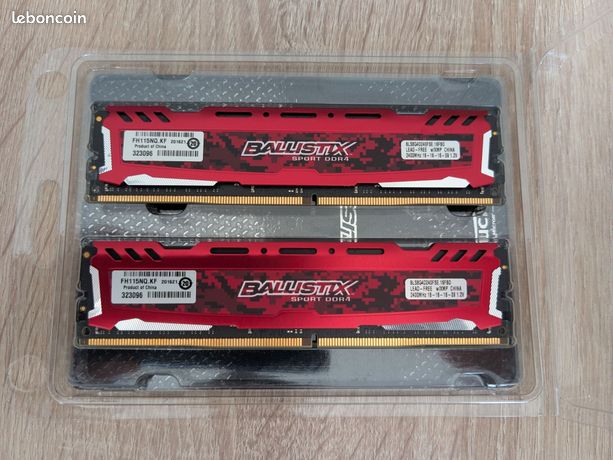 Crucial Ballistix 16Go DDR4 2400 MHz RAM Bureau DIMM 2 Modules