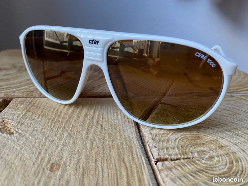 Lunettes De Soleil Vintage CÉBÉ 1739 - Monture Plastique Noire - Fabriqué En France - Rare