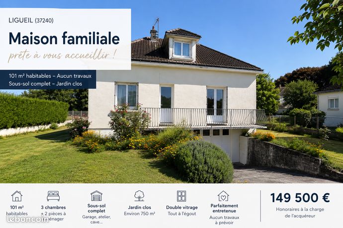 Maison 4 pièces 110 m²