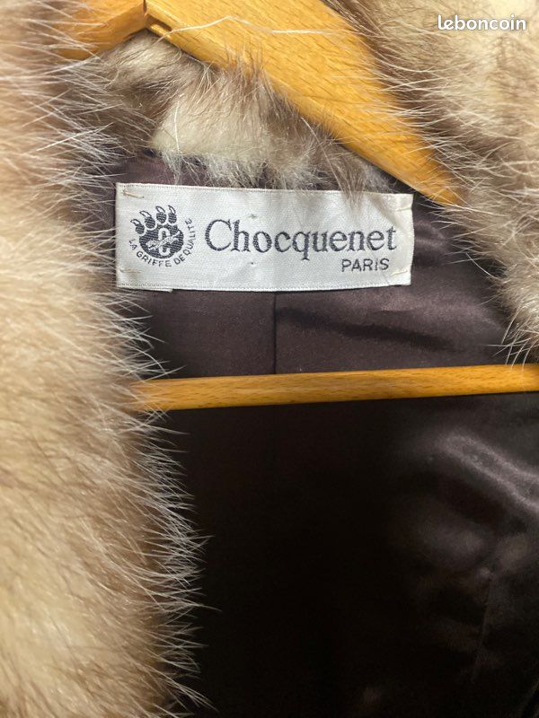 Ancienne veste en fourrure femme marque chocquenet paris (image 4)