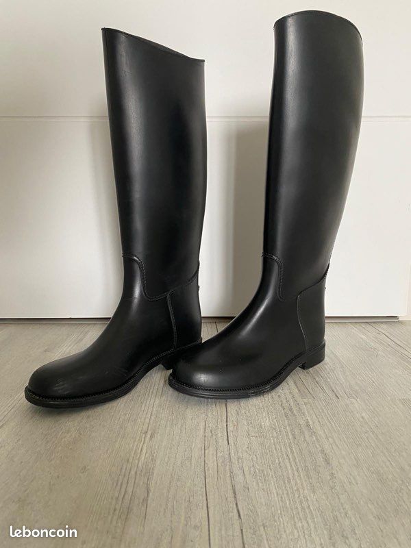 Bottes D'équitation Königs Sir - Cuir Noir - Fermeture éclair - Taille 4 (37)