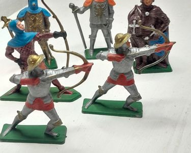 Figurine Starlux Moyen Âge 6054 Du Guesclin - Soldat Plastique Peint, Boîte D'origine