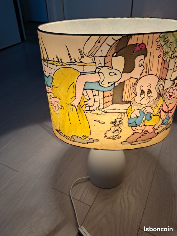 Belle lampe sur pied en bois peint (image 13)