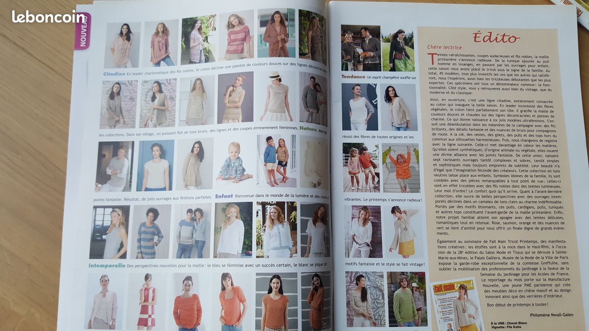 2 magazines fait main tricot printemps/été- neuf (image 4)
