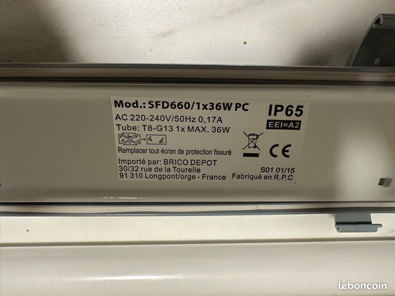 Réglette étanche IP65 36W (image 2)