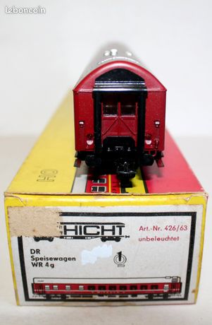 Wagon Schicht HO – Voiture Voyageur Mitropa – Wagon Restaurant N°055-119 – Aménagé – Époque 3