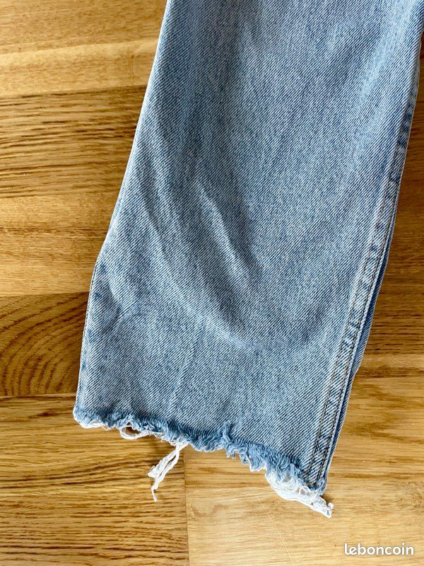 Jeans ZARA, 7/8, taille haute en 38 (image 2)