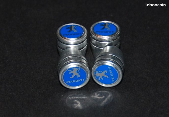 4 Bouchons De Valve Peugeot - Alliage Durable - Étanches & Style - Compatible 206, 207, 308...