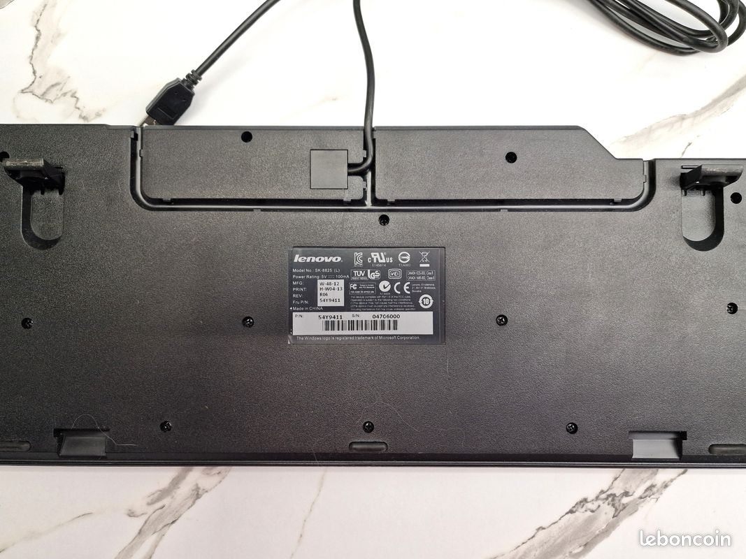 Clavier filaire USB disposition espagnole pour Lenovo SK-8825