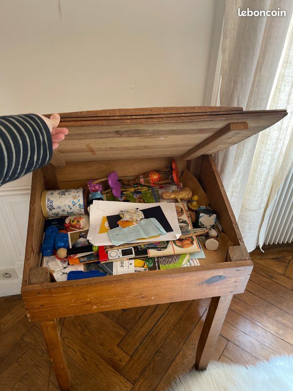 Bureau en bois vintage (image 3)