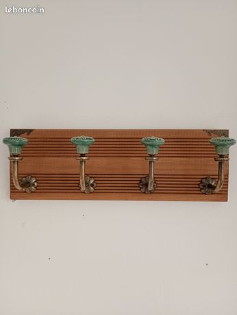Porte-manteau D'entrée Vintage + Plantes Succulentes – Lot Déco