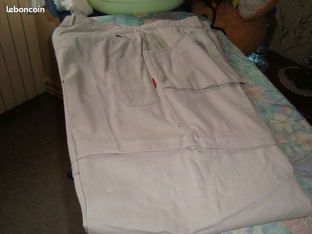 Pantalon beige deux en un se transforme en bermuda (image 3)