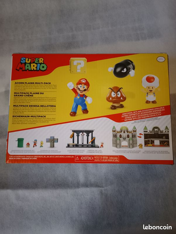 Coffret super mario 4 figurines et 1 accessoire : plaine du grand chene - figurine Nintendo - Jakks (image 3)