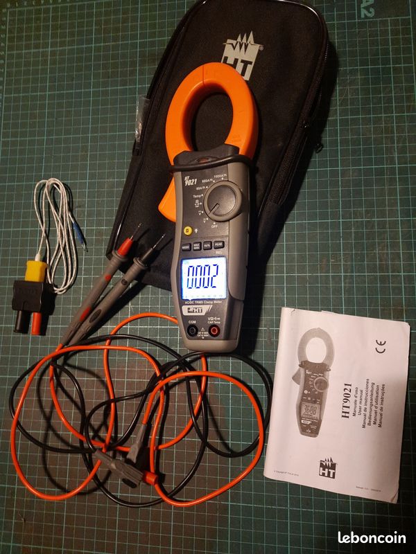 Pince ampèremétrique mesure de température AC/DC TRMS CAT IV 600V (image 2)