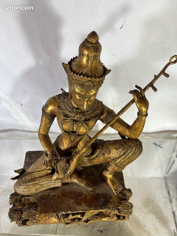 Musicien thaïlandais argent massif doré (image 10)