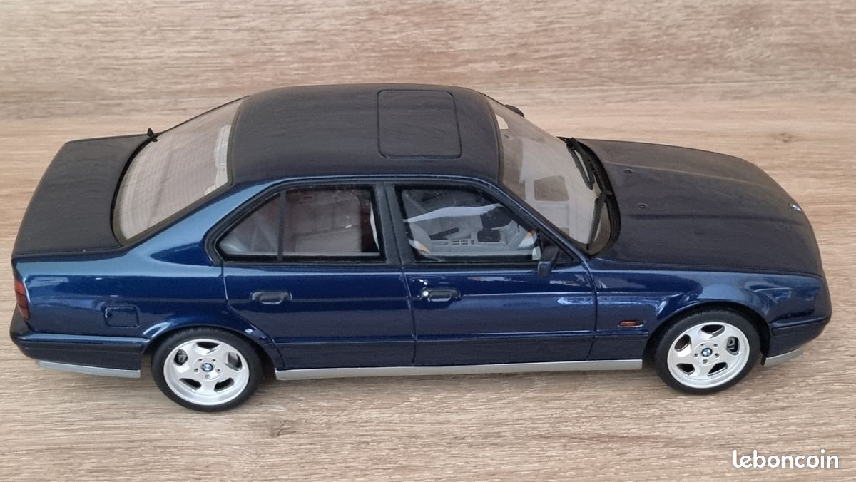 1/18 Otto GT Spirit BMW E34 5 Séries Touring Alpina B10 1995 Bleu OT944 AB165 eB
