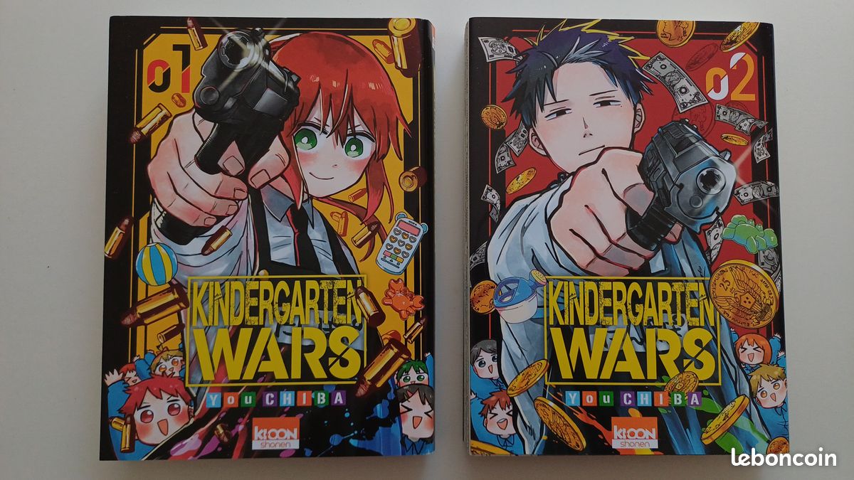 Lot de 2 manga Kindergarten Wars T1 et T2 (image 1)