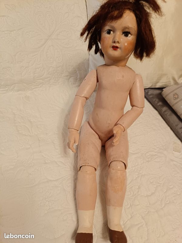 ANCIENNE POUPEE SFBJ301 PARIS TAILLE 8 TETE PORCELAINE BOIS CARTON BOUILLI M869 Blanc - Vendu ANCIENNE POUPEE SFBJ301 PARIS TAILLE 8 TETE PORCELAINE BOIS CARTON BOUILLI M869 Blanc - Vendu