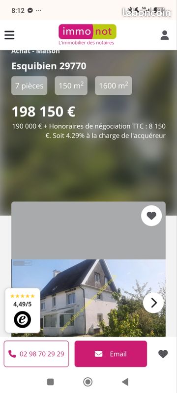 Maison 7 pièces 150 m² · à Audierne · 150 m² · 198 150 €