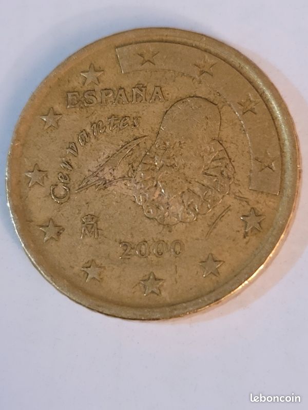 Pièce rare de 50 centime d'euro année 2000 (image 3)