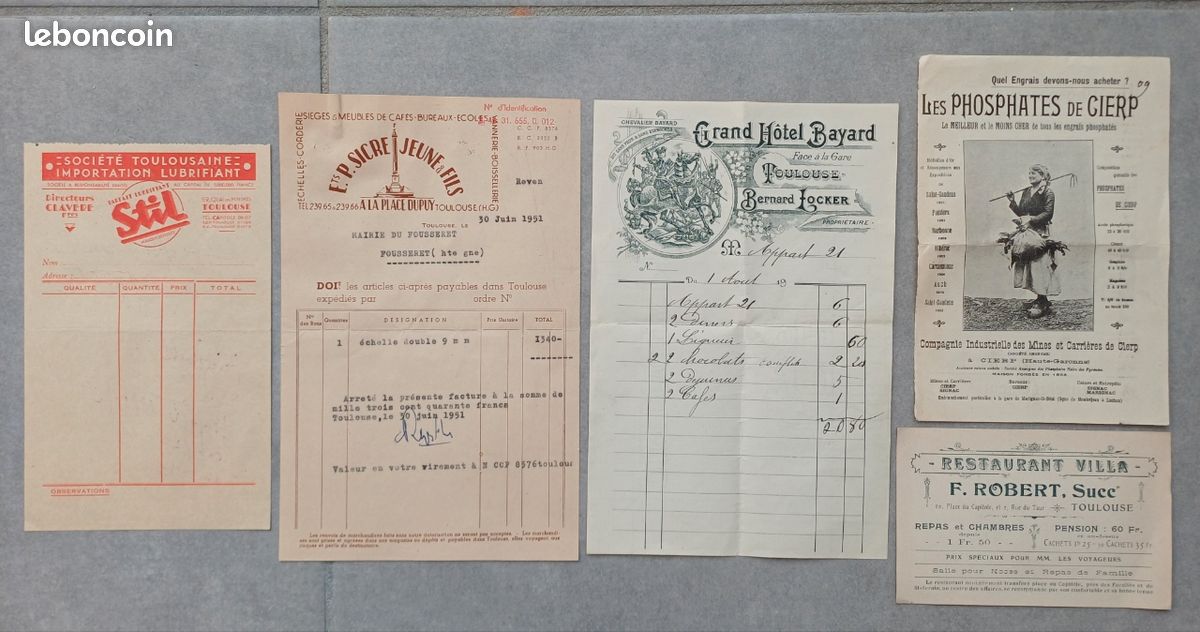 Lots vieux papiers d'occasion - Collection