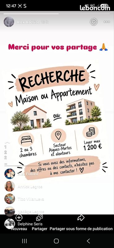 Maison 4 pièces 70 m² · à Aigues-Mortes · 70 m² · 1 200 €/mois