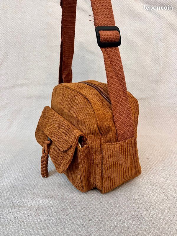 HAN-LBG Sac fourre-tout en velours côtelé pour femme, sac fourre-tout