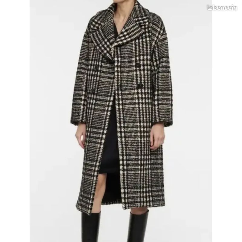 Max Mara Angio Checked Wool Coat - 44 FR (image 3)