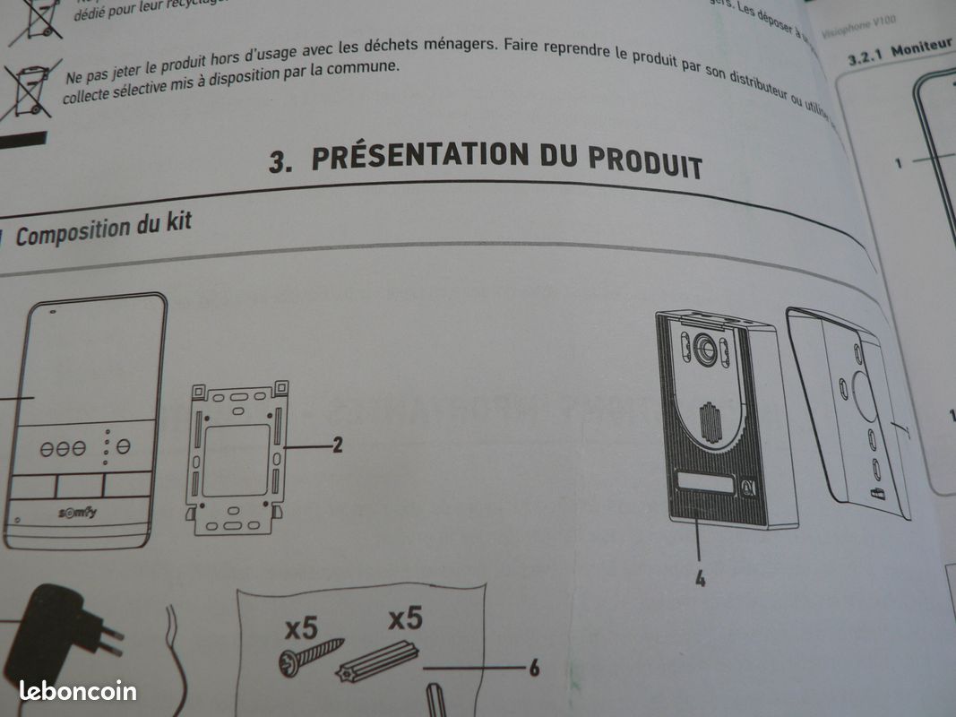 Visiophone, Somfy, V. 100 complet (image 12)