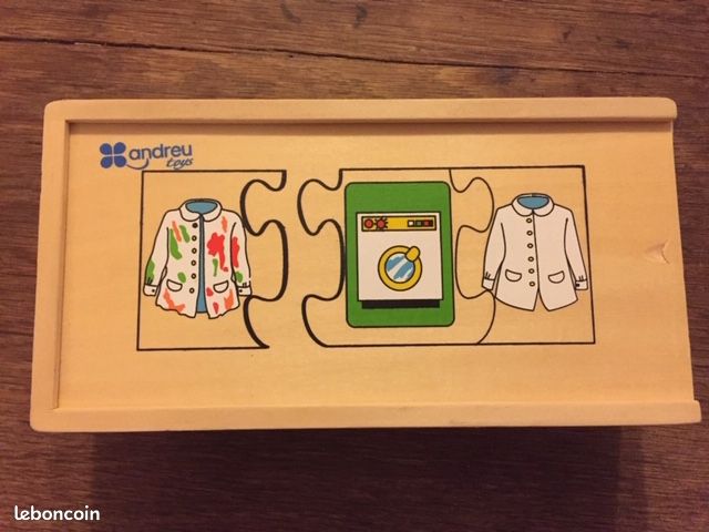 Lot, jeu d'association andreu toys et jeu de pêche nature et découverte (image 1)