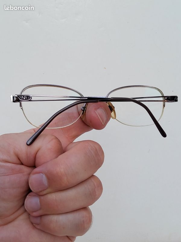 Monture de lunettes vintage Nina Ricci NR 2137 dorée / violette (image 12)
