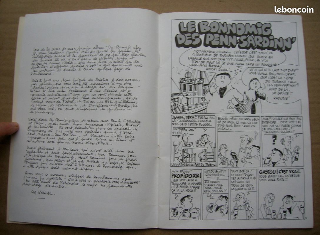LE BONNOMIG DES PENN-SARDINN - BD de Charles KERIVEL - EO de 1980 en BE+ (image 4)