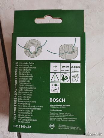 Fil Bosch Débroussailleuse Recharge Fil 30 Cm Pour Coupe Bordures