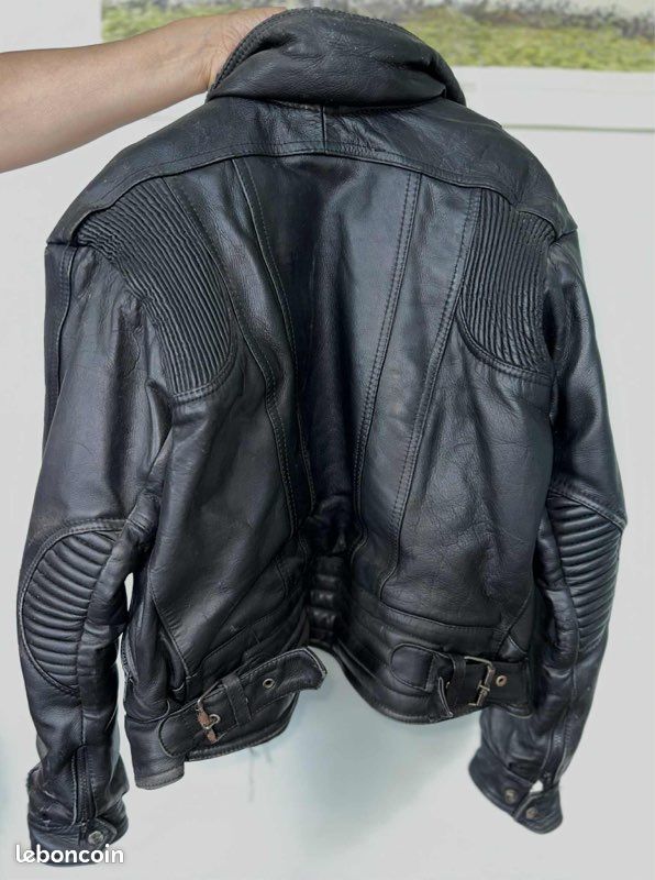 Blouson moto en cuir (image 2)