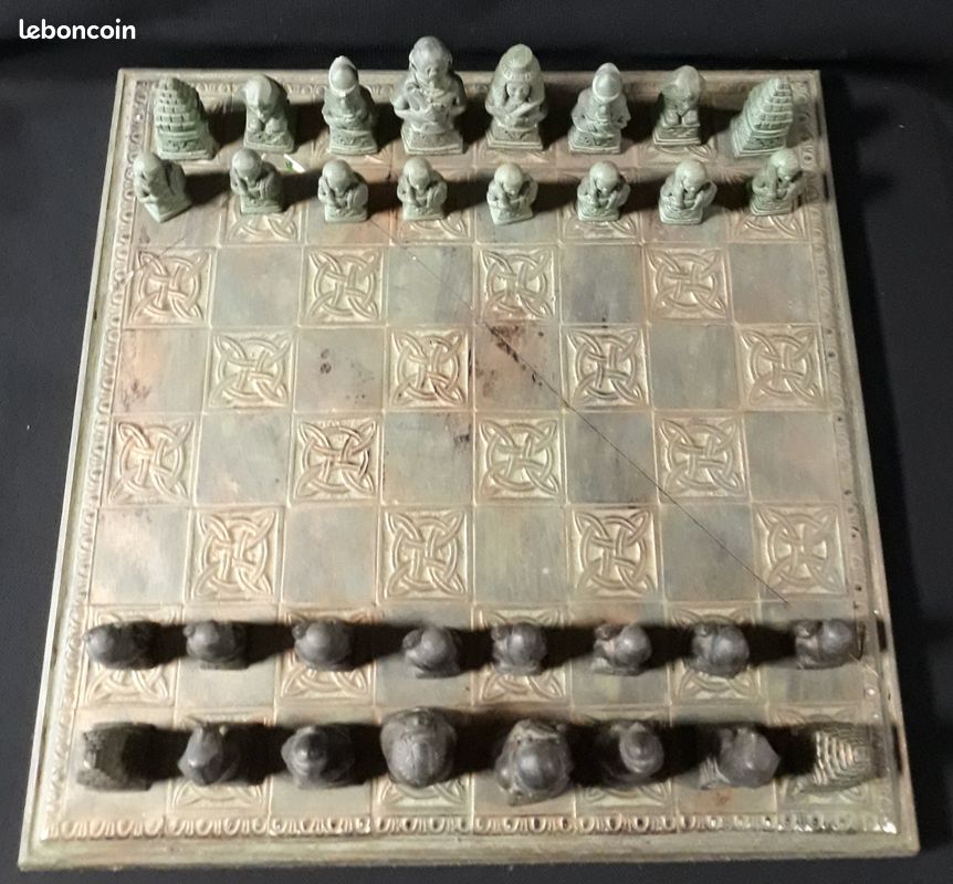 32 grandes pièces de jeu d'échecs , jeu complet