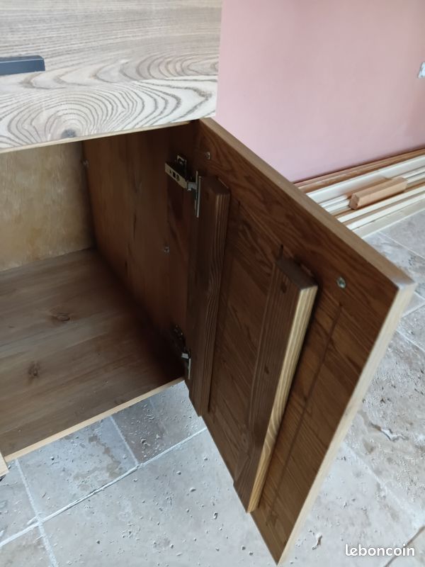 Meuble bas cuisine bois massif (image 3)