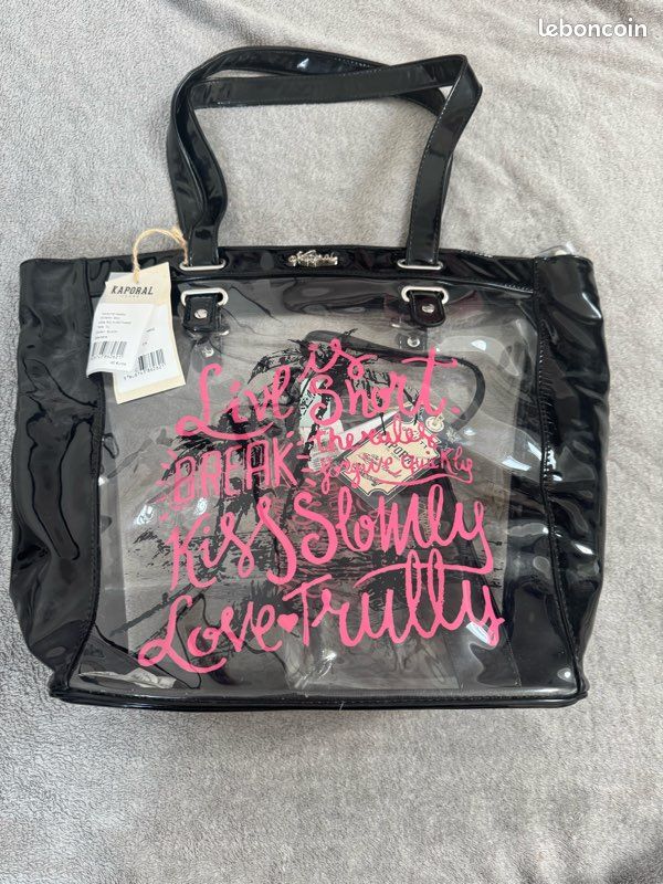 Sac cabas transparent KAPORAL avec sa trousse Accessoires