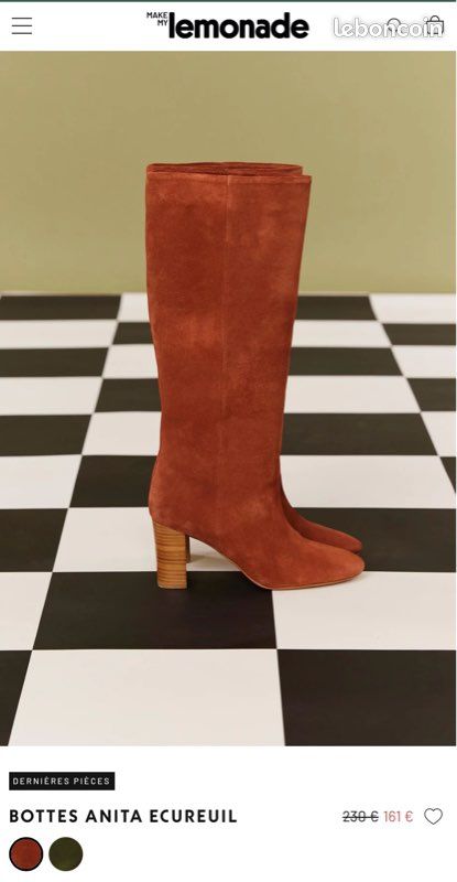Bottes Suédoises En Cuir Marron - Taille 41 (27cm) - Style Combat à Lacets