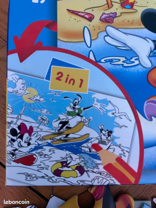Puzzle Disney double face Mickey Minnie Dingo 108 pièces jouet enfants garçons filles 3 ans 100 (image 4)