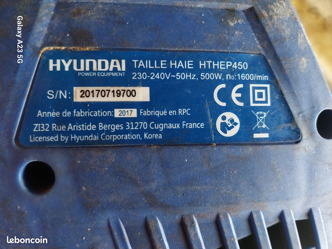 Taille-haie Sur Perche Hyundai 550W – Longue Portée, Léger, Avec Câble 10 M Et Garantie 3 Ans
