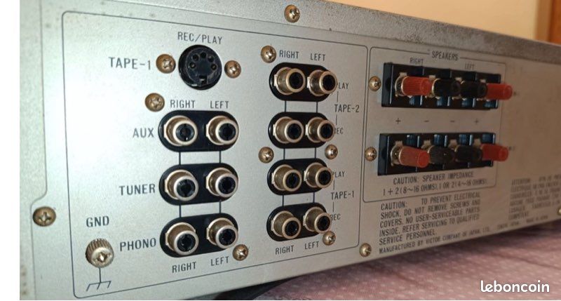 Amplificateur Hifi Vintage JVC A-X2 - 2x40W - Égaliseur - Révisé - Garantie 1 An - Japon