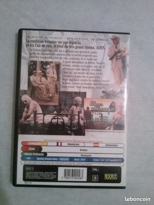 DVD Pas de lettre pour le colonel (image 4)