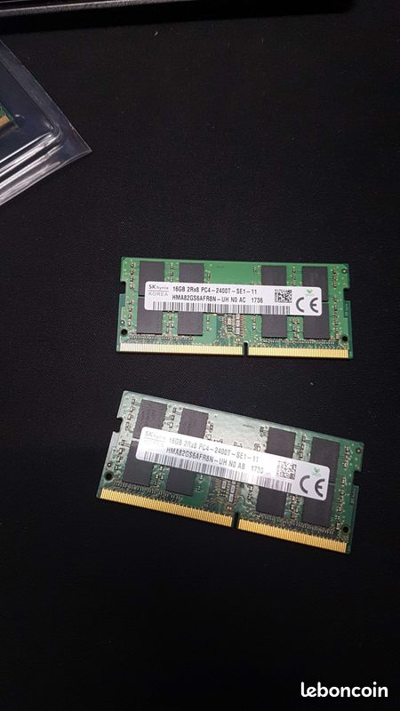 Barrettes RAM 2x16GB DDR4 SODIMM (image 1)